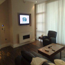 Malone Penthouse Living Room - Services Apartment